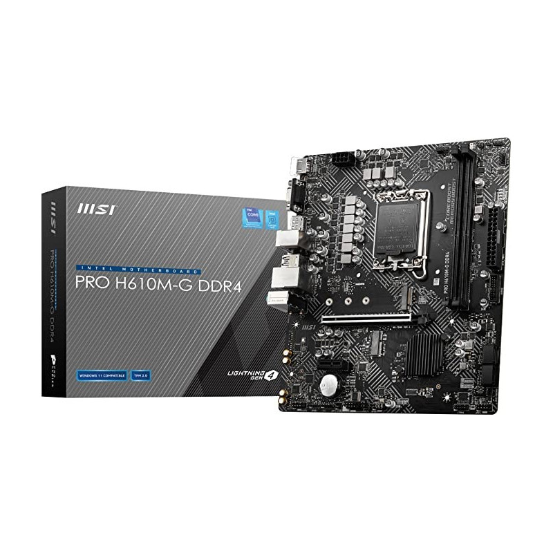 MOTHERBOARD MSI PRO H610M-G DDR4 s1700 12va Generación