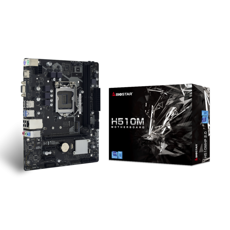 MOTHERBOARD BIOSTAR S1200 H510MHP 2.0 BOX M-ATX DDR4