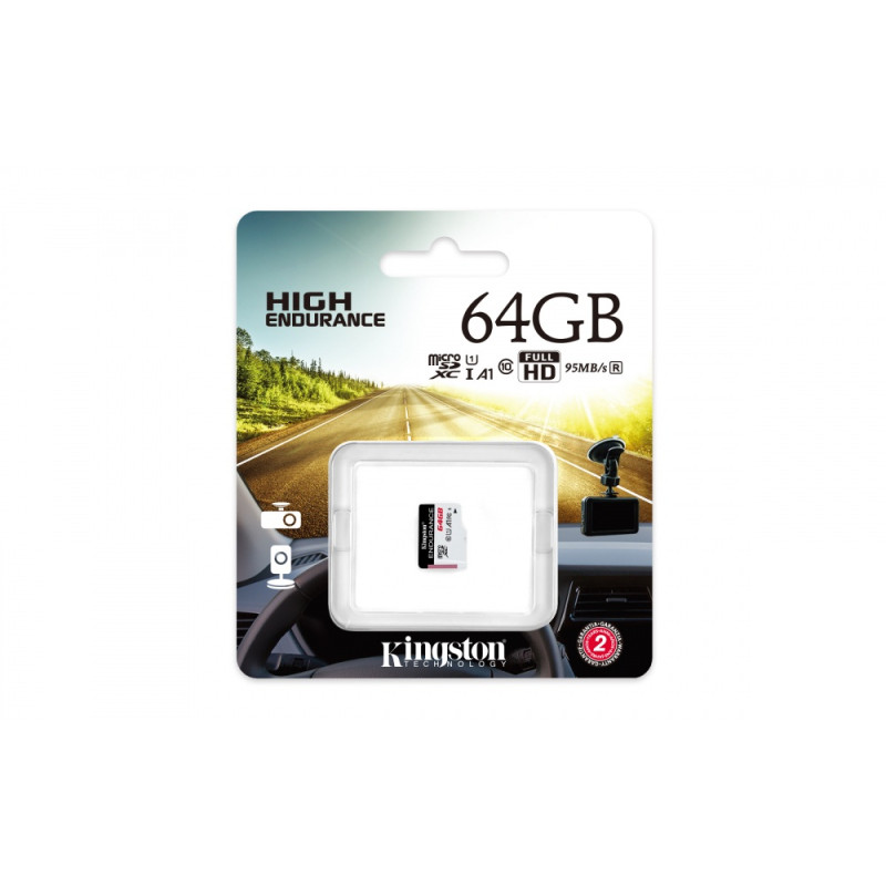 MICRO SD 64GB KINGSTON ENDURANCE P/VIDEOVIGILANCIA