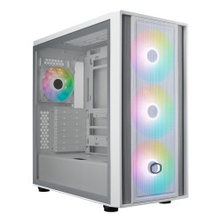Gabinete Mid Tower Cooler Master Masterbox 600 Blanco Argb