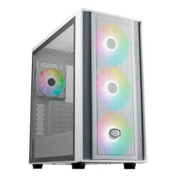 Gabinete Mid Tower Cooler Master Masterbox 600 Blanco Argb