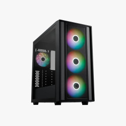 Gabinete Mid Tower Cooler Master Masterbox 600 negro Argb