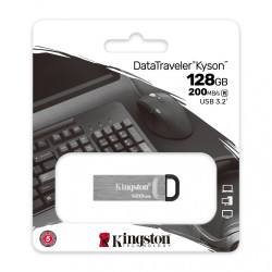 PEN DRIVE 128GB KINGSTON KYSON 3.2 METALICO