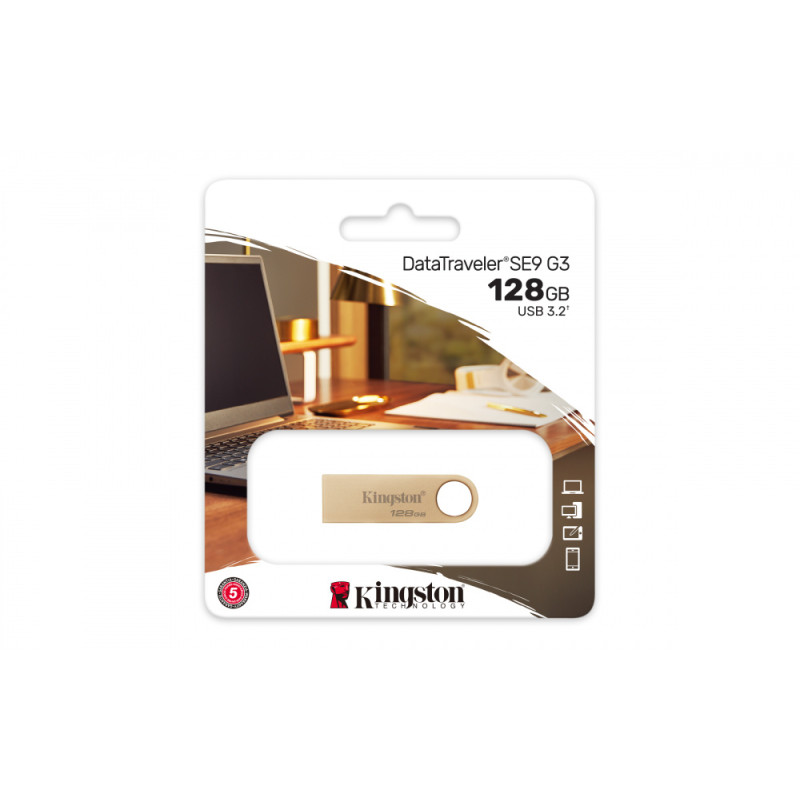 PEN DRIVE 128GB KINGSTON 3.2 SE9 G3 METALICO