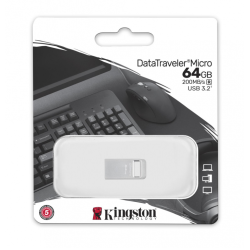 PEN DRIVE 64GB KINGSTON 3.2 DTMICRO METALICO