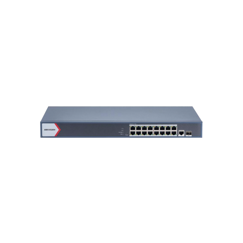 SWITCH 16P HIKVISION DS-3E1518P-EI SMART POE SFP