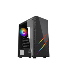 Gabinete Raptor Blaze Force TG Mid-Tower RGB Fan x1 w/button control