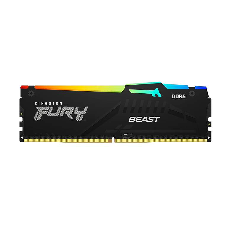 Memoria pc DDR5 Kingston 16GB 5200 Mhz FURY Beast Black RGB