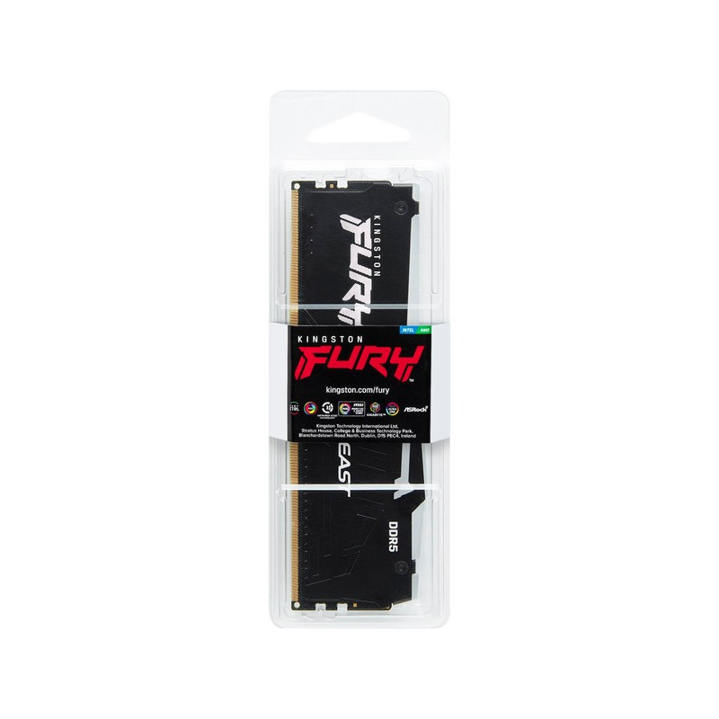 MEMORIA DDR5 32GB KINGSTON 6400MHZ FURY BEAST BLACK RGB