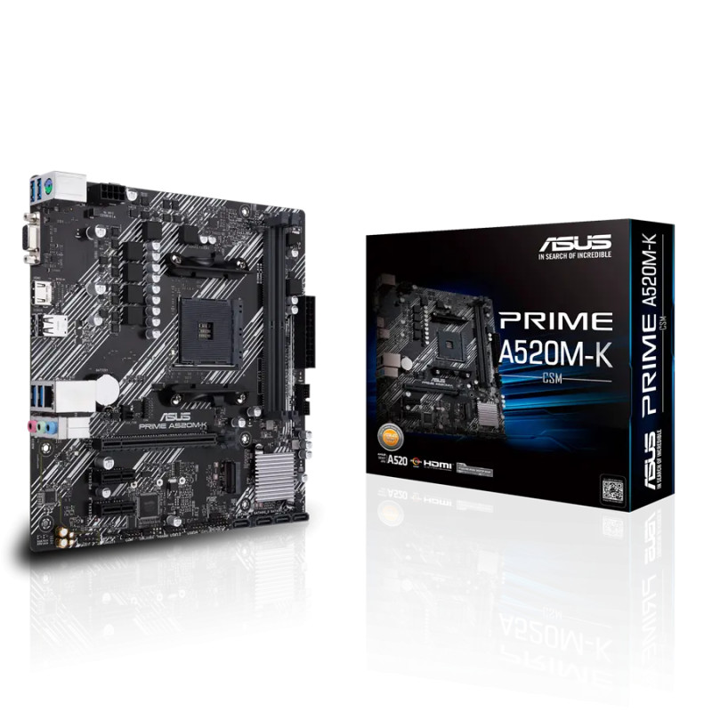 MOTHERBOARD ASUS AM4 PRIME A520M-K/CSM BOX M-ATX