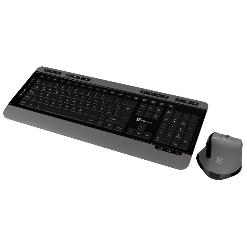 TECLADO MOUSE INALAMBRICO KLIPXTREME COLOR NEGRO