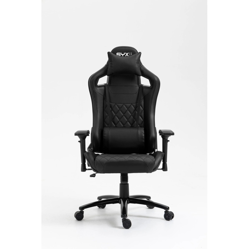 SILLA GAMER SYX GC-S02 BG NEGRA DORADA