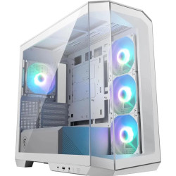 Gabinete MSI MAG PANO M100R PZ Micro ATX TG x2 ARGB Fan x4 White