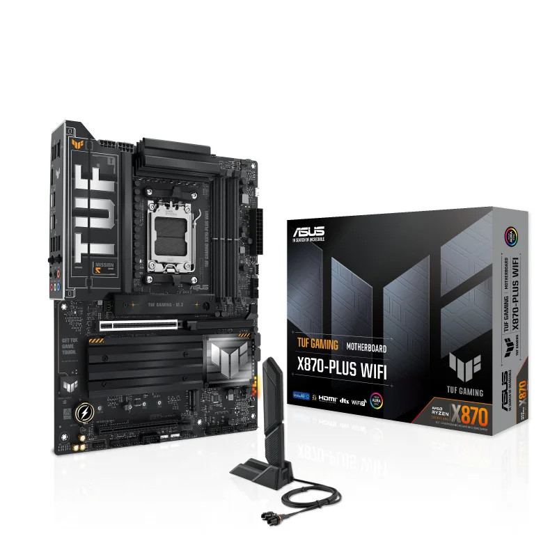 MOTHERBOARD ASUS AM5 TUF GAMING X870-PLUS WIFI BOX ATX