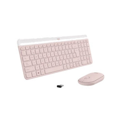 TECLADO Y MOUSE SLIM WIRELESS LOGITECH MK470 ROSE 920-011312