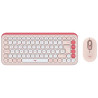 COMBO WIERELESS TECLADO Y MOUSE LOGITECH POP ICON ROSA 920-013053
