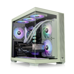 Gabinete TT View 380 Mid-Tower TG x2 Fan ARGB x4 Matcha Green