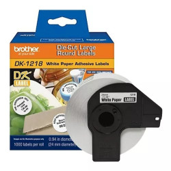 ROLLO ETIQUETAS BROTHER DK1218 24MM REDONDA 1000 ETIQ