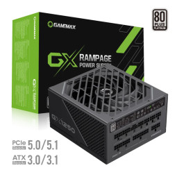 FUENTE 1250W GAMEMAX 80 PLUS PLATINUM GX-1250 PRO