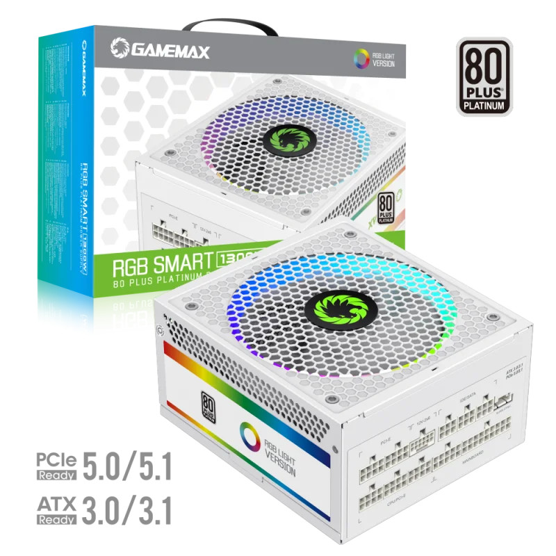 FUENTE 1300W GAMEMAX 80 PLUS PLATINUM RGB-SMA 1300