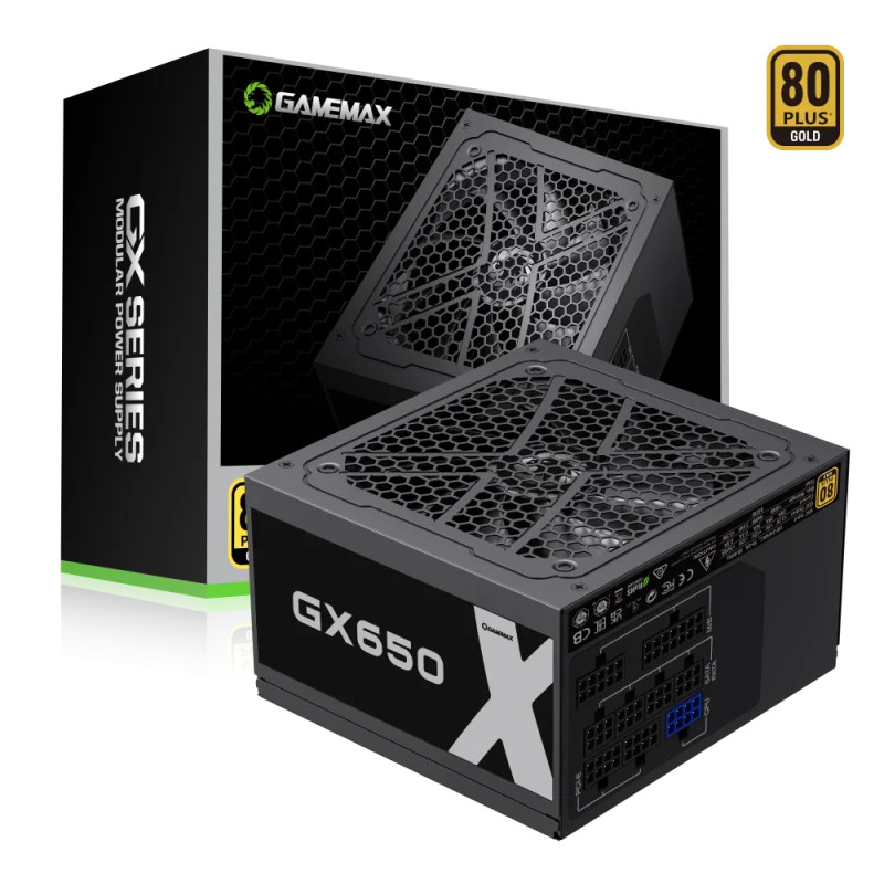 FUENTE 650W GAMEMAX 80 PLUS GOLD GX-650 M