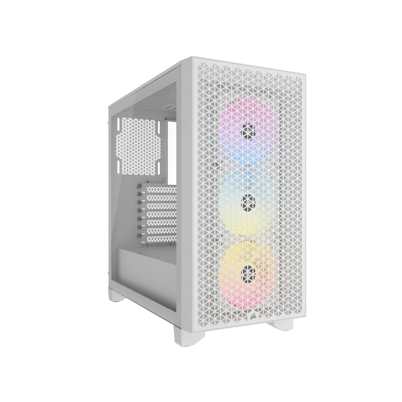 GABINETE CORSAIR 3000D RGB AIRFLOW MID-TOWER TG RGB FAN X3 WHITE