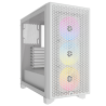 GABINETE CORSAIR 3000D RGB AIRFLOW MID-TOWER TG RGB FAN X3 WHITE