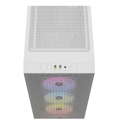 GABINETE CORSAIR 3000D RGB AIRFLOW MID-TOWER TG RGB FAN X3 WHITE
