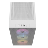 GABINETE CORSAIR 3000D RGB AIRFLOW MID-TOWER TG RGB FAN X3 WHITE