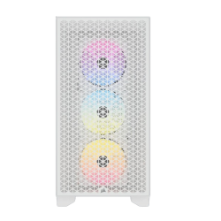 GABINETE CORSAIR 3000D RGB AIRFLOW MID-TOWER TG RGB FAN X3 WHITE