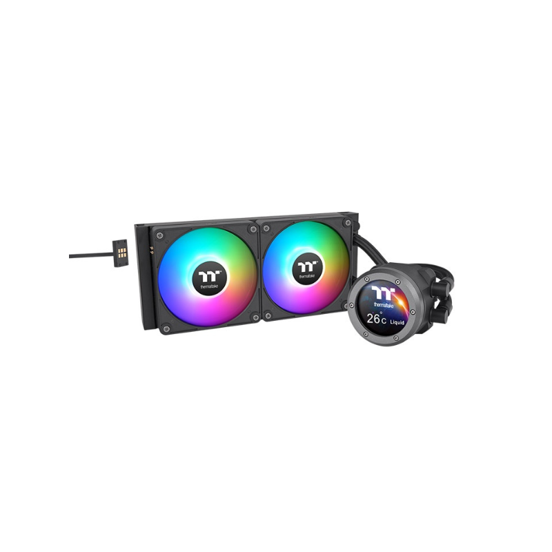 Water Cooling Thermaltake TH280 V2 Ultra Ex ARGB Sync AIO 280mm Black Water Block 2.1inch LCD