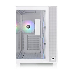 GABINETE THERMALTAKE VIEW 380 MID-TOWER TG X2 FAN ARGB X4 SNOW WHITE