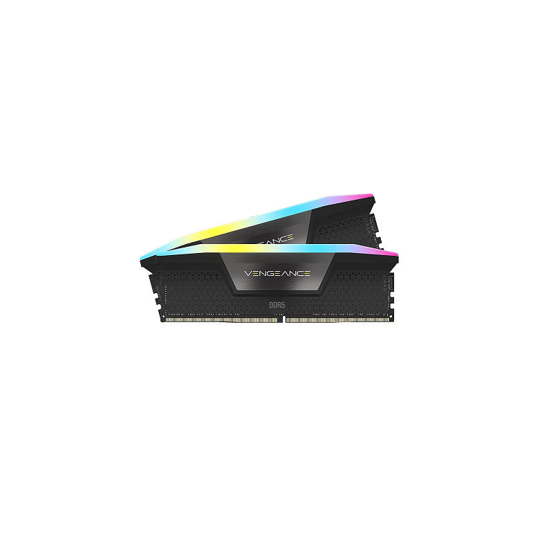 MEMORIA DDR5 CORSAIR 64GB (2X32GB) 6400 MHZ VENGEANCE RGB BLACK CL32