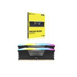 MEMORIA DDR5 CORSAIR 64GB (2X32GB) 6400 MHZ VENGEANCE RGB BLACK CL32