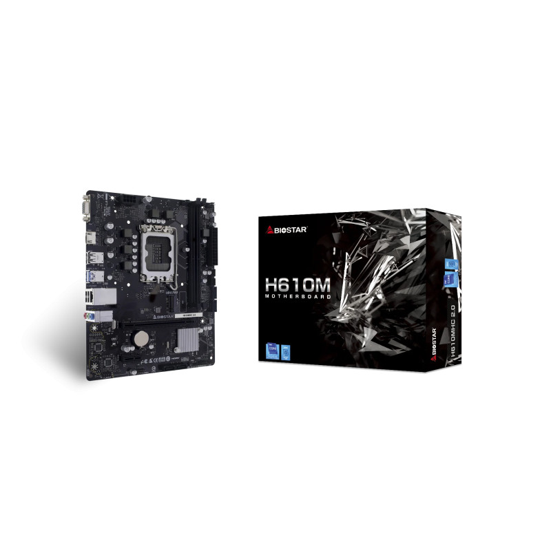 MOTHERBOARD BIOSTAR S1700 H610MHC 2.0 DDR4 BOX M-ATX