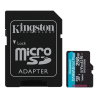 MicroSD KINGSTON 256GB c/Adap Canvas GO! Plus (4K Camara-Drones) (1250)
