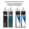Carry Disk HIKSEMI Aluminio M.2 Sata / M.2 NVMe USB 3.2 Type C