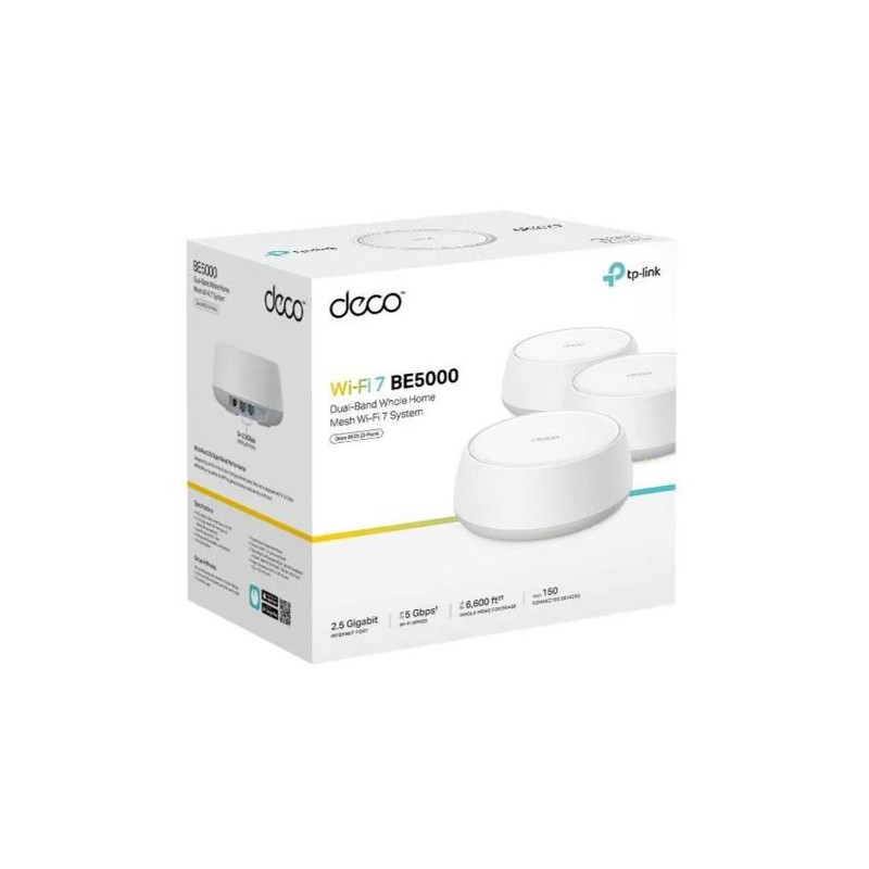 ACCESS POINT DECO BE25 PACK DE 3 MESH TP LINK BE5000 WIFI 7