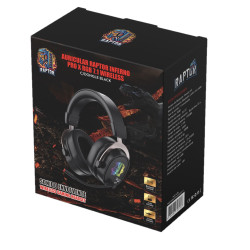Auricular Raptor Inferno Pro X 7.1 Wireless C/dongle Negro