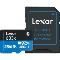 Tarjeta microSDXC Lexar 633x 256GB UHS-I C10