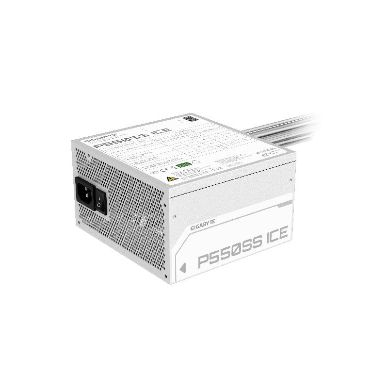 Fuente Gigabyte P550S 550W 80 PLUS Silver white