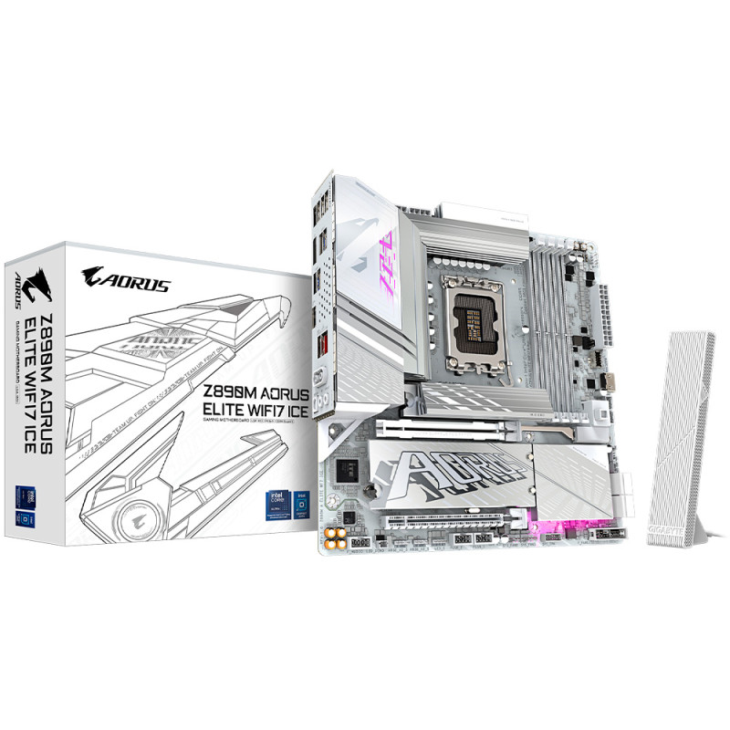 MOTHERBOARD GIGABYTE Z890M AORUS ELITE WIFI 7 ICE S1851