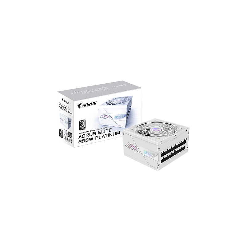 Fuente Gigabyte 850W 80 Plus Platinum AORUS ELITE Full Modular PCIe 5.0 White