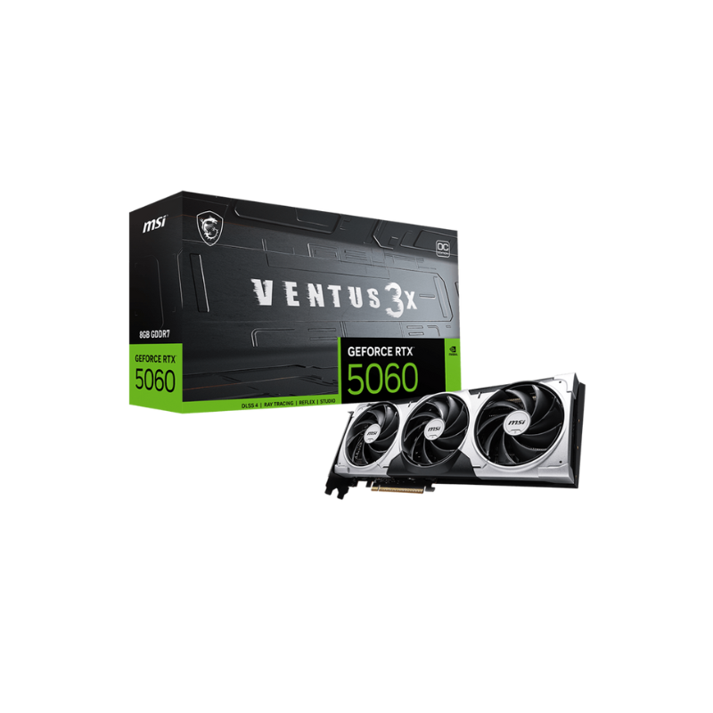 PLACA DE VIDEO VGA MSI GeForce RTX 5060 VENTUS 3X OC 8G