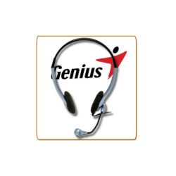 AURICULAR C/MICROFONO GENIUS HS-02B CONTROL VOLUMEN + SINGLE JACK