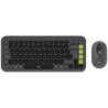 COMBO WIERELESS TECLADO Y MOUSE LOGITECH POP ICON GRAFITO 920-013052