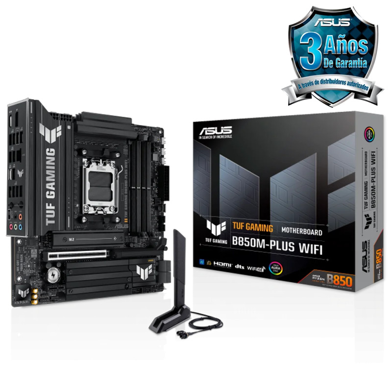 MOTHERBOARD ASUS AM5 TUF GAMING B850M-PLUS WIFI DDR5 BOX