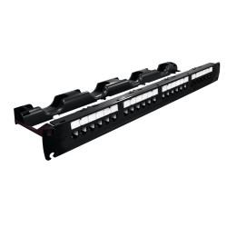 PATCHPANEL FURUKAWA 24P CAT.6 MULTILAN NEGRO