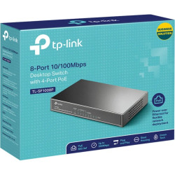 SWITCH 8P TP-LINK TL-SF1008P 10/100 4P POE+ DESKT