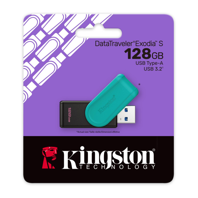 PENDRIVE KINGSTON DATA TRAVELER EXODIA S 128GB 3.2